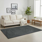 Tappeti per area Grigio Scuro 160 x 230 cm Juta