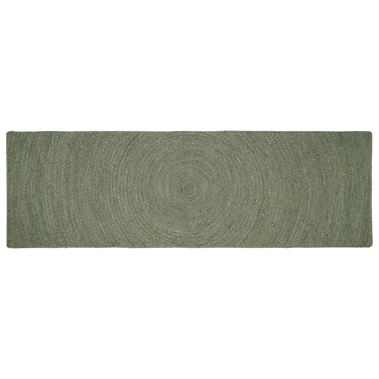 Tappeti per area Verde Oliva 80 x 300 cm Juta