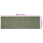 Tappeti per area Verde Oliva 80 x 300 cm Juta