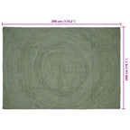 Tappeti per area Verde Oliva 200 x 290 cm Juta