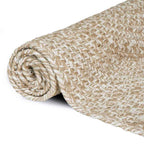 Tappeti per area Naturale e Bianco 240 x 240 cm Juta