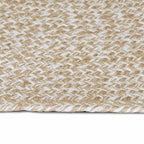 Tappeti per area Naturale e Bianco 240 x 240 cm Juta