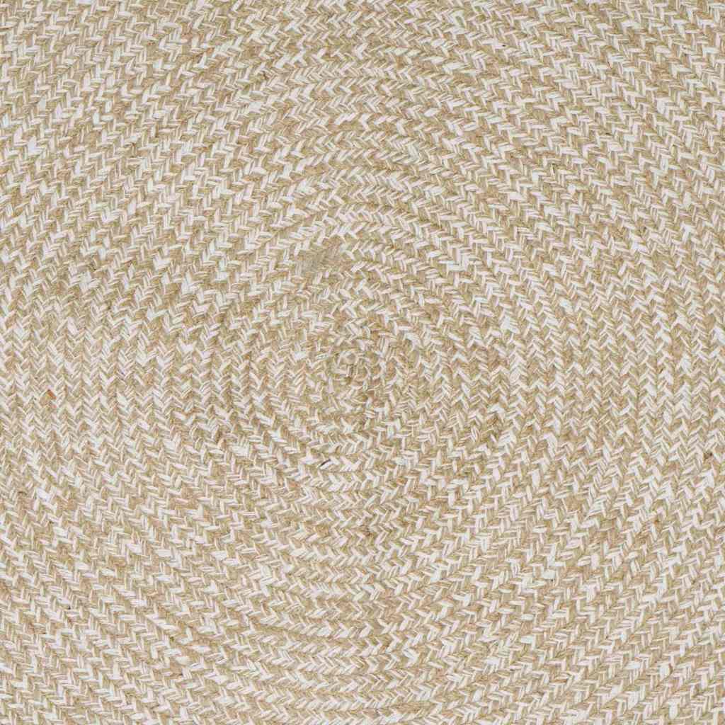 Tappeti per area Naturale e Bianco 240 x 240 cm Juta