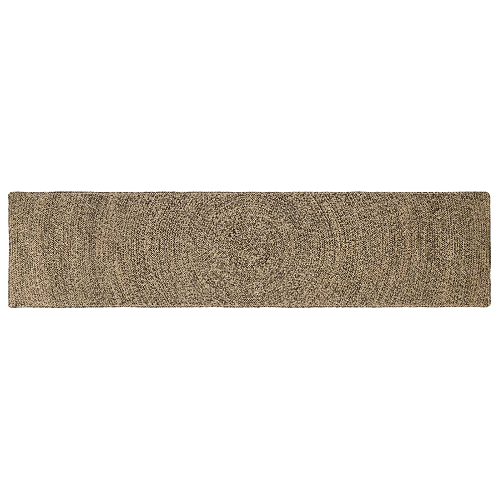 Tappeti per area Naturale e Nero 60 x 200 cm Juta