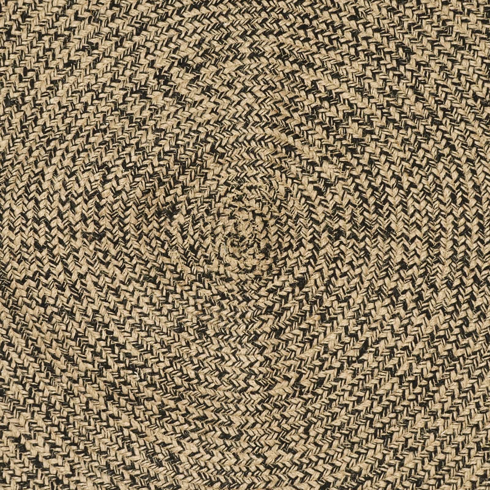 Tappeti per area Naturale e Nero 60 x 200 cm Juta