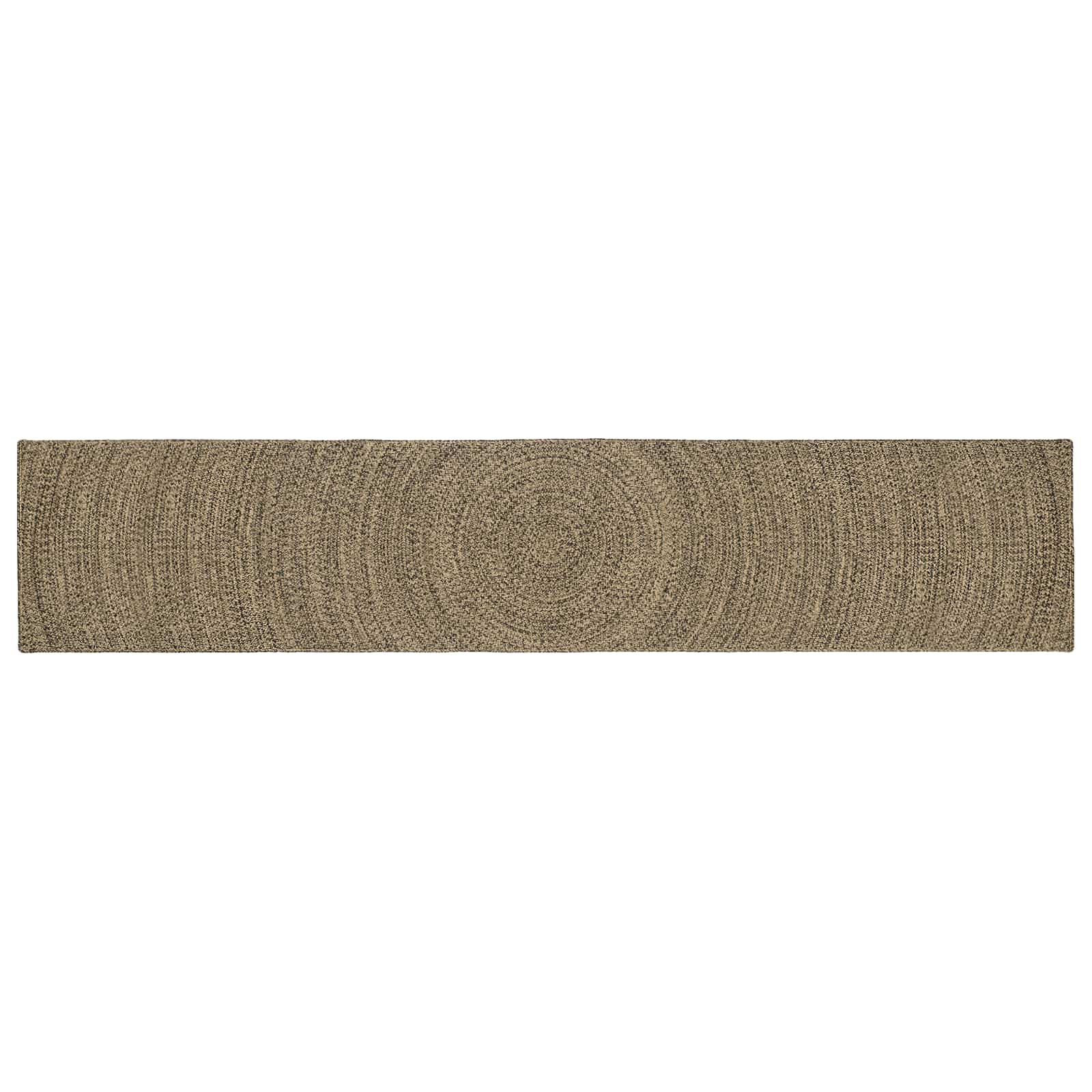 Tappeti per area Naturale e Nero 60 x 400 cm Juta