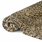 Tappeti per area Naturale e Nero 80 x 200 cm Juta
