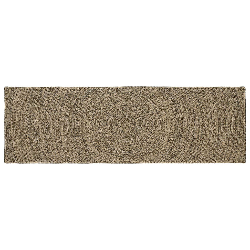 Tappeti per area Naturale e Nero 80 x 200 cm Juta
