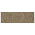 Tappeti per area Naturale e Nero 80 x 200 cm Juta