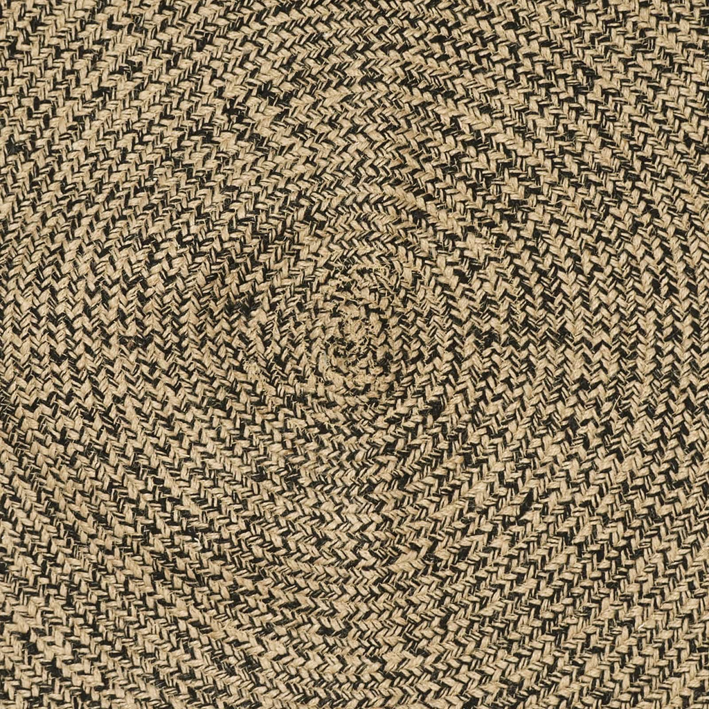 Tappeti per area Naturale e Nero 80 x 200 cm Juta