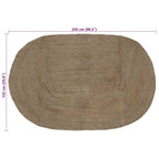 Tappeti per area Grigio 152 x 245 cm Juta