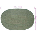 Tappeti per area Verde Oliva 205 x 305 cm Juta