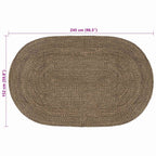 Tappeti per area Nero 152 x 245 cm Juta