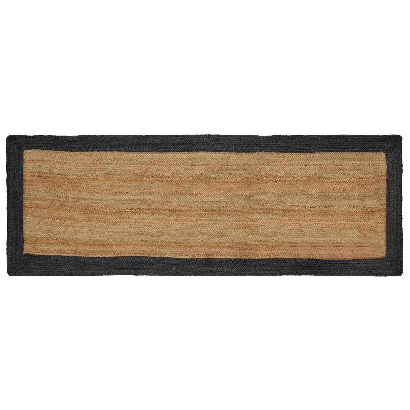 Tappeti per area Grigio Scuro 80 x 200 cm Juta