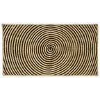 Tappeti per area Nero 60 x 110 cm Juta