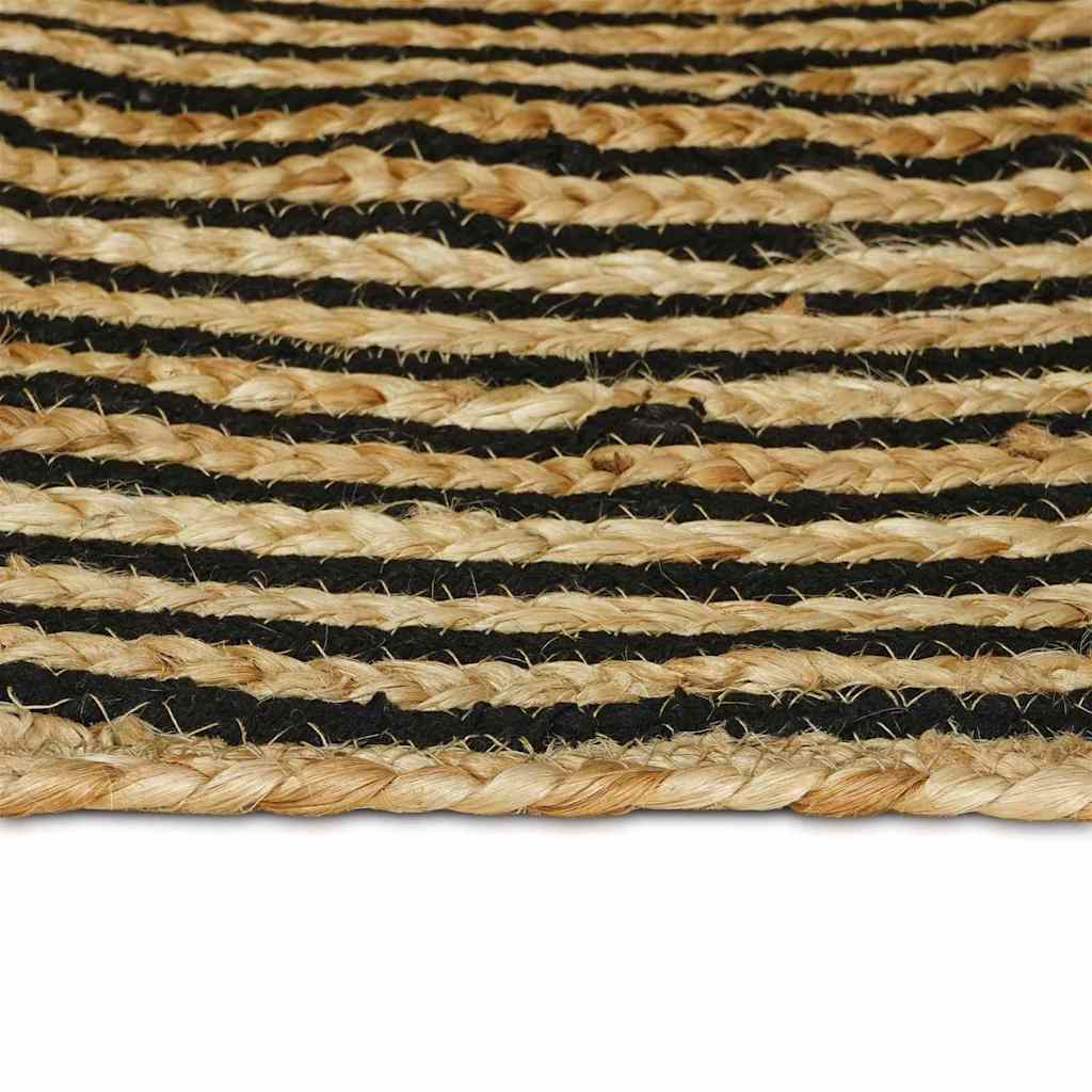 Tappeti per area Nero 80 x 250 cm Juta