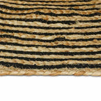 Tappeti per area Nero 80 x 400 cm Juta