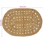 Tappeti per area Naturale 122 x 183 cm Juta