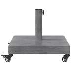 Base per ombrellone Aspetto Legno Grigio Scuro