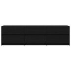 Unità TV 2 pcs Rovere Nero 180 x 34 x 50 cm Legno multistrato