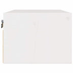 Comodino Bianco 50 x 32,5 x 24 cm Legno di pino massello