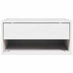 Comodino 2 pcs Bianco 50 x 32,5 x 24 cm Legno di pino massello