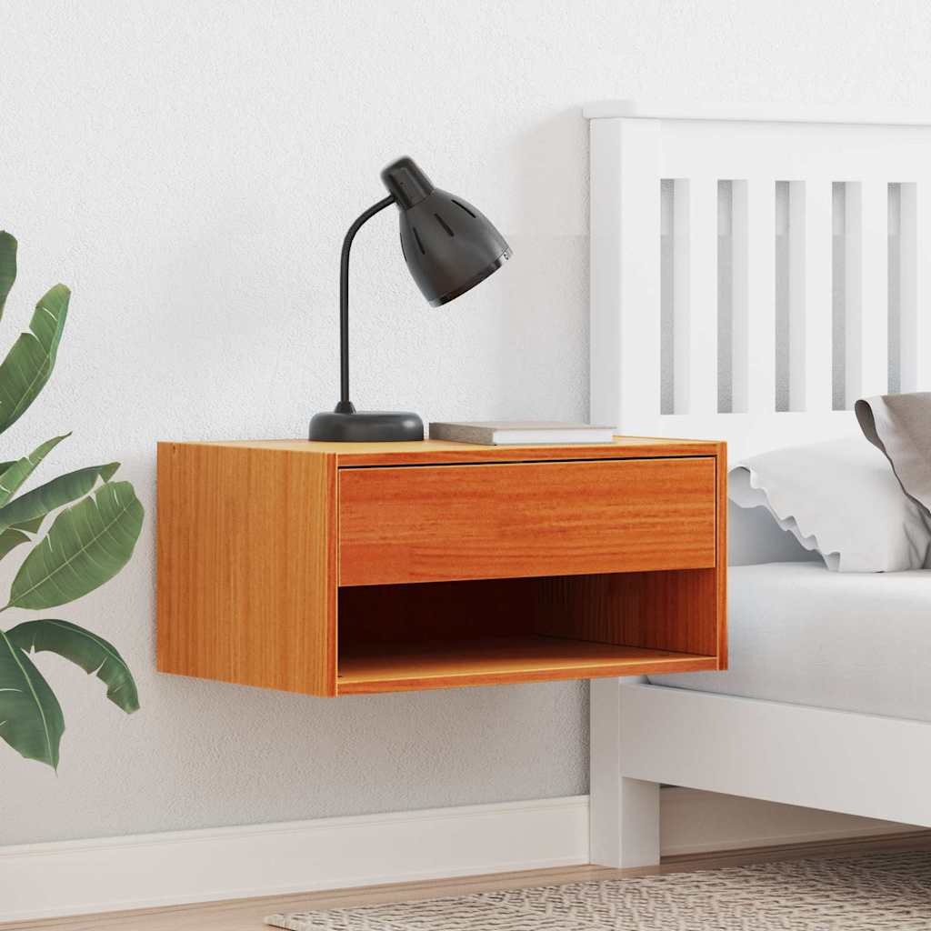 Comodino con cassetto 2 pcs Marrone cerato 50 x 32,5 x 24 cm