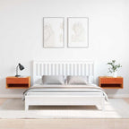 Comodino con cassetto 2 pcs Marrone cerato 50 x 32,5 x 24 cm