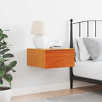 Comodino con cassetto Marrone cerato 37 x 35 x 18,5 cm