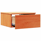 Comodino con cassetto Marrone cerato 37 x 35 x 18,5 cm