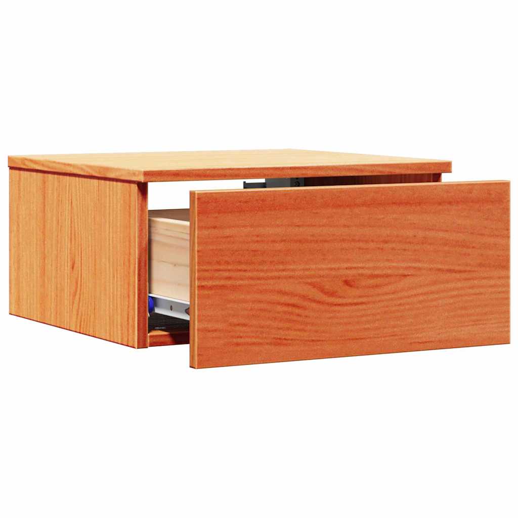 Comodino con cassetto 2 pcs Marrone cerato 37 x 35 x 18,5 cm