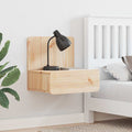 Comodino 2 pcs Marrone 44 x 32,5 x 40 cm Legno di pino massello