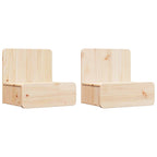 Comodino 2 pcs Marrone 44 x 32,5 x 40 cm Legno di pino massello