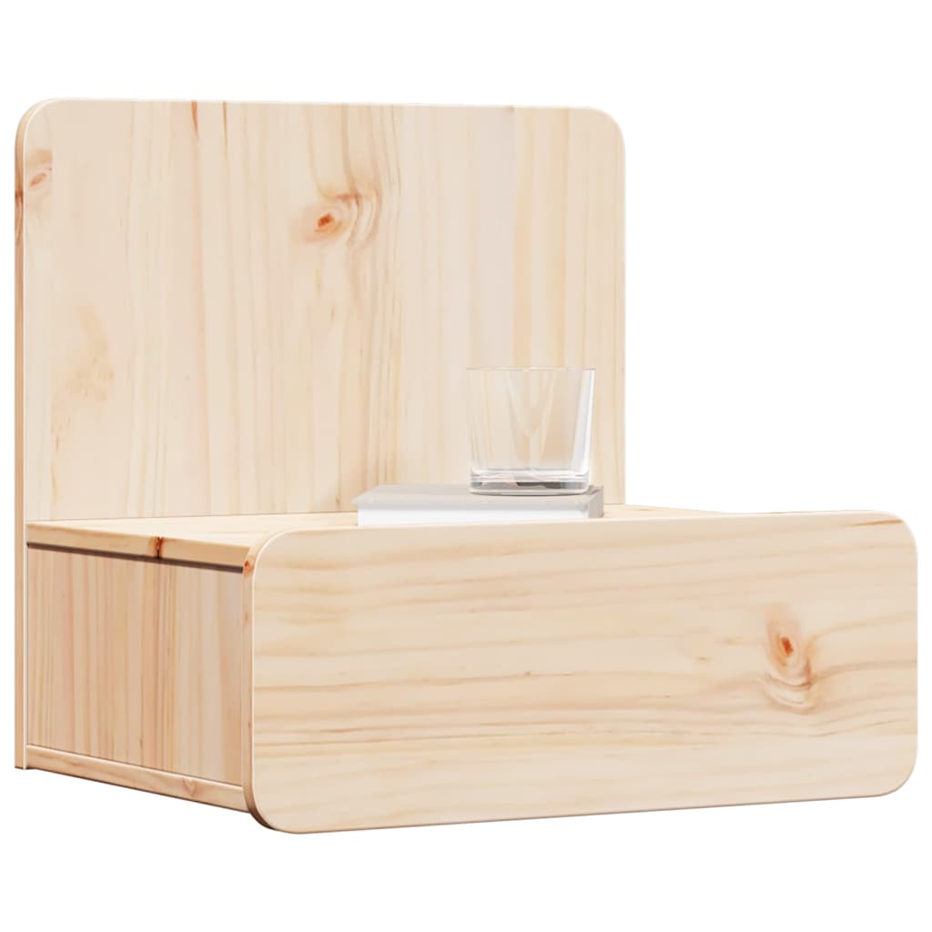 Comodino 2 pcs Marrone 44 x 32,5 x 40 cm Legno di pino massello