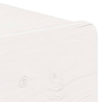 Comodino Bianco 44 x 32,5 x 40 cm Legno di pino massello