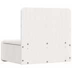 Comodino Bianco 44 x 32,5 x 40 cm Legno di pino massello
