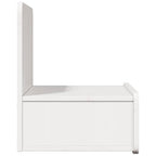 Comodino Bianco 44 x 32,5 x 40 cm Legno di pino massello