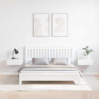 Comodino 2 pcs Bianco 44 x 32,5 x 40 cm Legno di pino massello