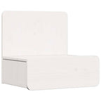 Comodino 2 pcs Bianco 44 x 32,5 x 40 cm Legno di pino massello