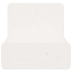 Comodino 2 pcs Bianco 44 x 32,5 x 40 cm Legno di pino massello