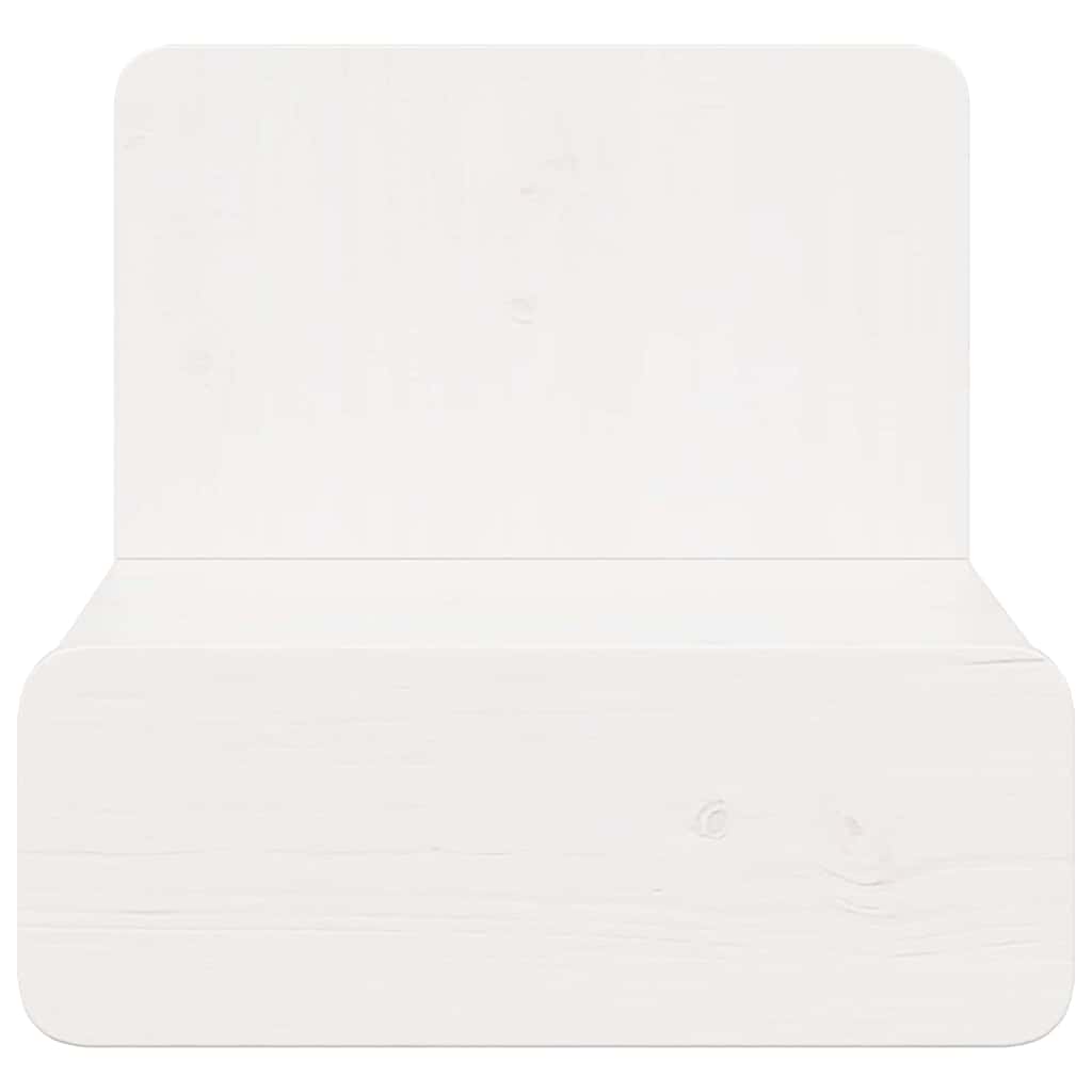 Comodino 2 pcs Bianco 44 x 32,5 x 40 cm Legno di pino massello