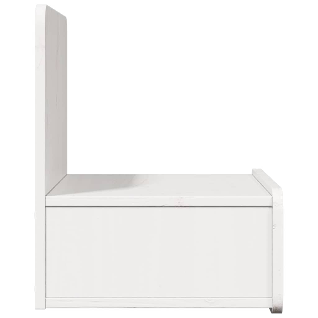 Comodino 2 pcs Bianco 44 x 32,5 x 40 cm Legno di pino massello