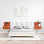Comodino con cassetto 2 pcs Marrone cerato 44 x 32,5 x 40 cm