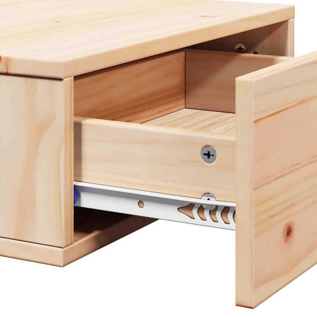 Comodino Marrone 42 x 32,5 x 40 cm Legno di pino massello