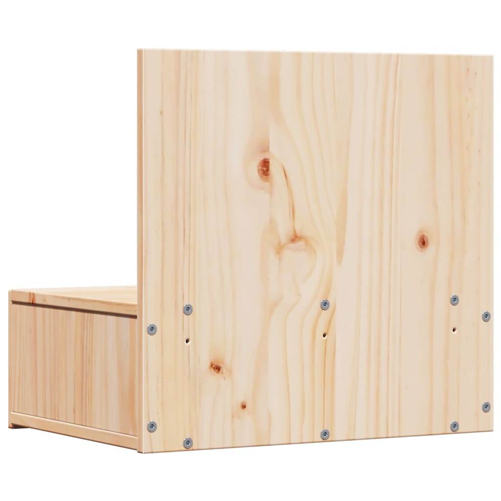Comodino Marrone 42 x 32,5 x 40 cm Legno di pino massello
