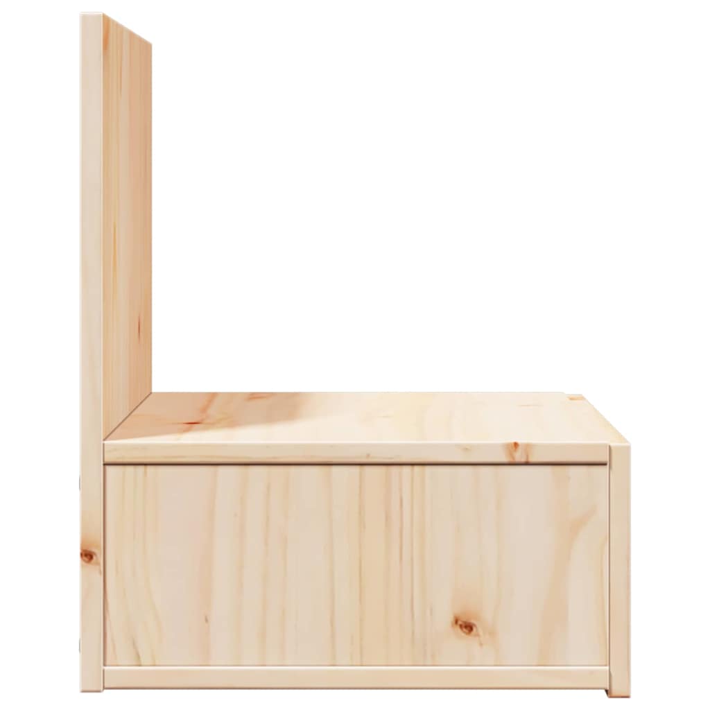 Comodino Marrone 42 x 32,5 x 40 cm Legno di pino massello