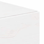 Comodino 2 pcs Bianco 42 x 32,5 x 40 cm Legno di pino massello