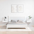 Comodino 2 pcs Bianco 42 x 32,5 x 40 cm Legno di pino massello