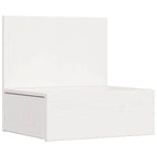 Comodino 2 pcs Bianco 42 x 32,5 x 40 cm Legno di pino massello