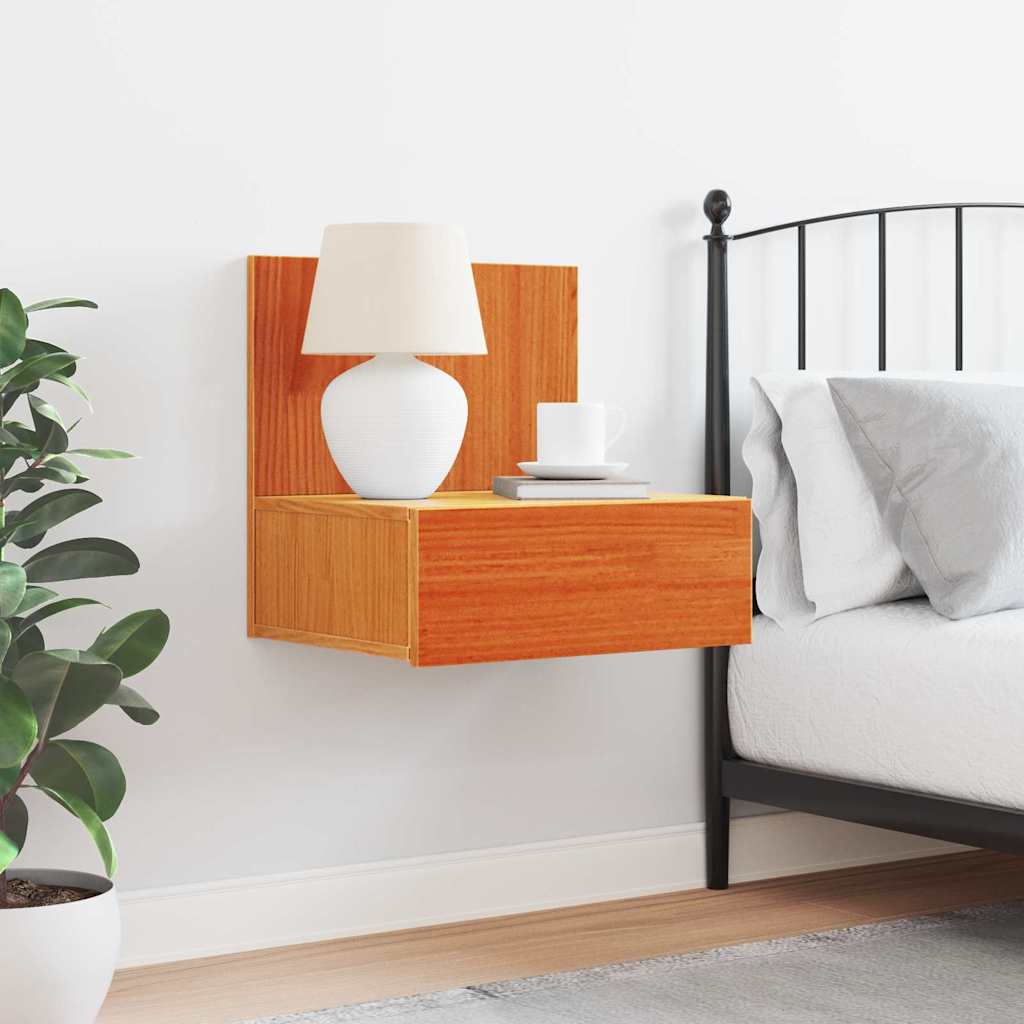 Comodino con cassetto Marrone cerato 42 x 32,5 x 40 cm